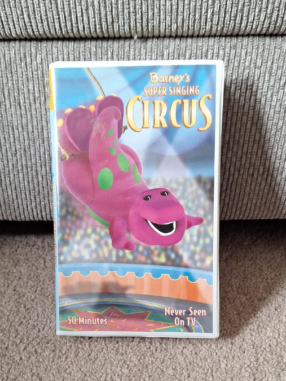 Barneys New York Bright Pink and Green Circus Kids Tape